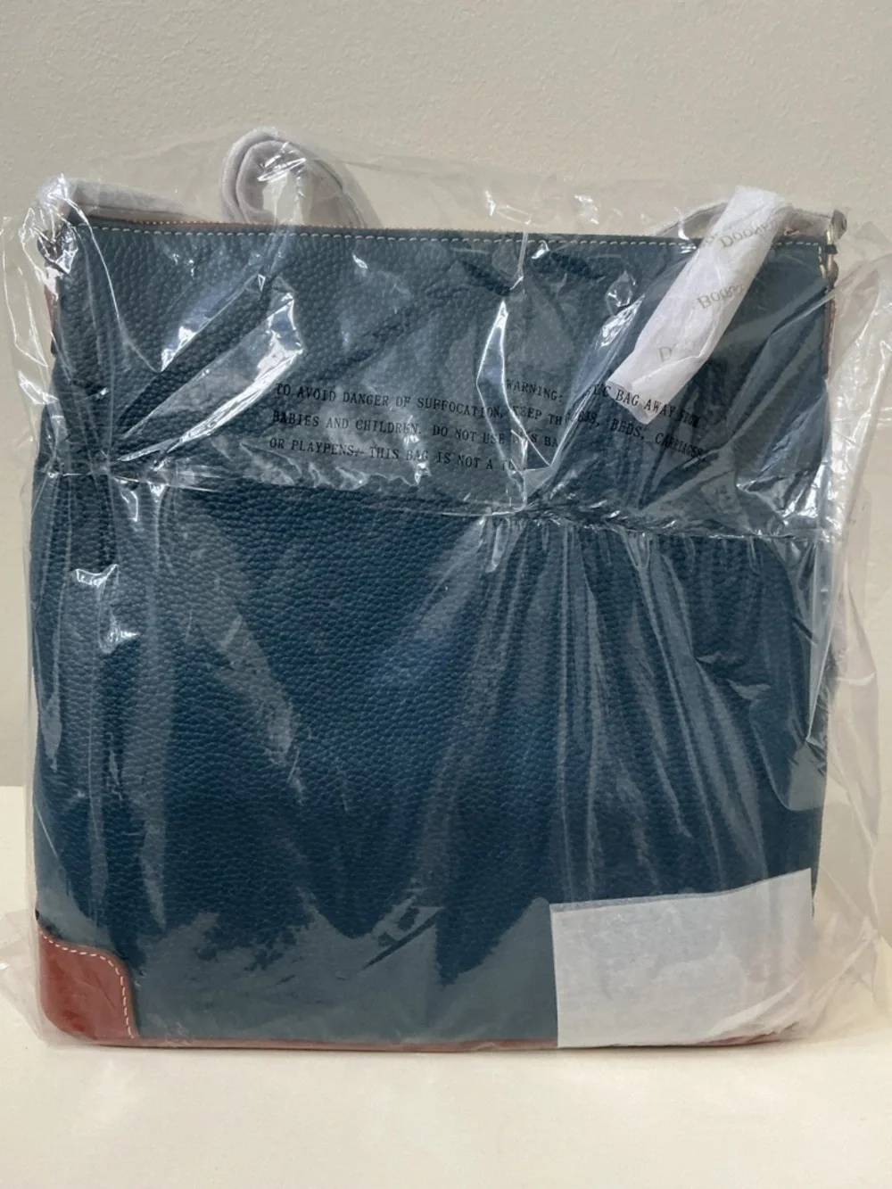 Dooney & Bourke Pebble Grain Large Tassel Crossbody Shoulder Bag - Picture 5 of 6